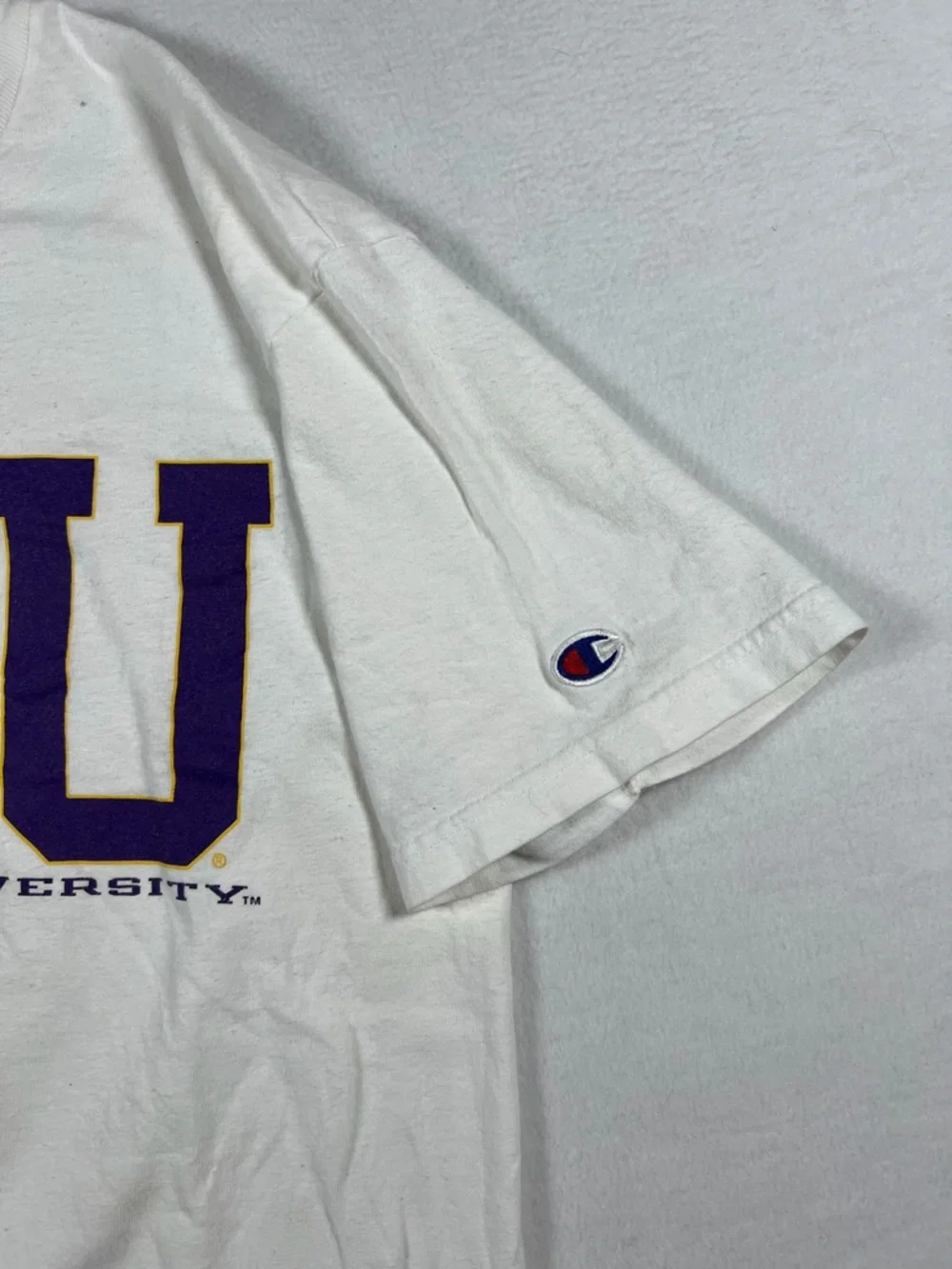 Vintage Champion LSU Tigers White T-Shirt Mens Size M 100% Cotton - Picture 7 of 10